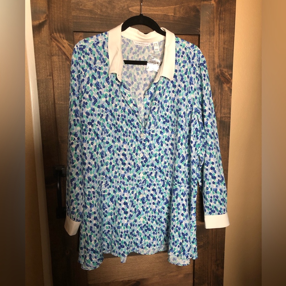 Woven blouse by Isaac Mizrahi